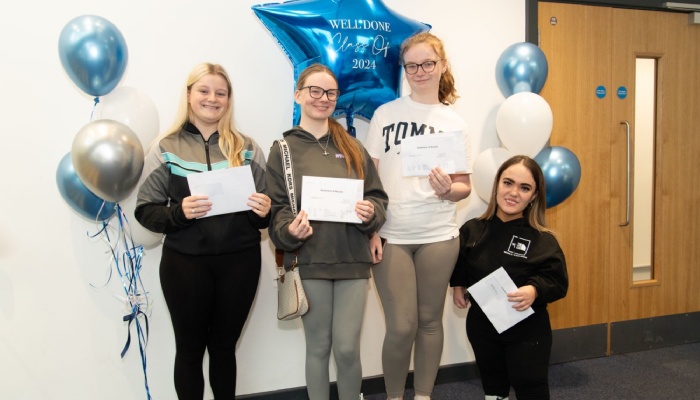 Students celebrate A-level and BTEC success