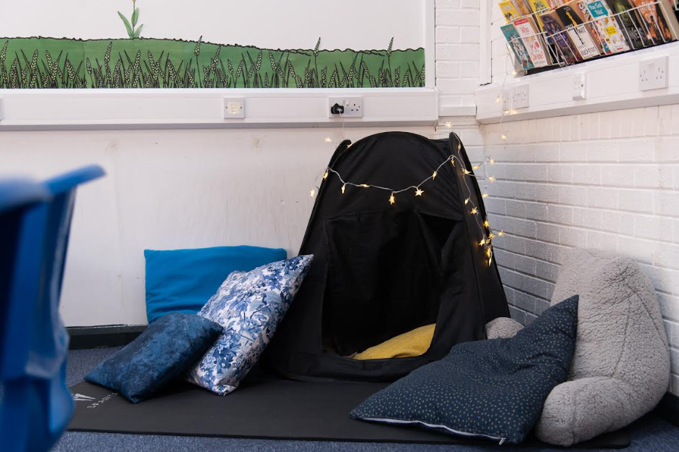 Quiet sensory space in the Assisi Base